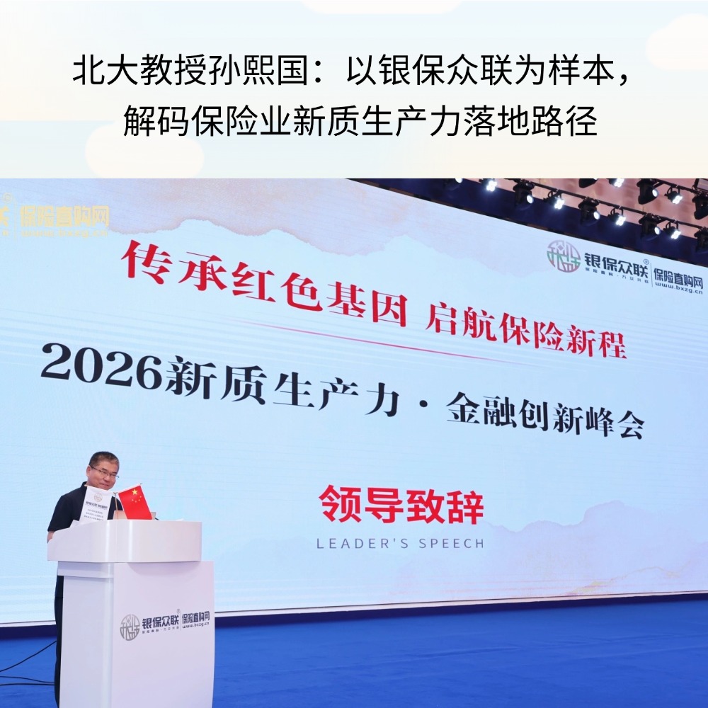 北大教授孙熙国：以银保众联为样本， 解码保险业新质生产力落地路径